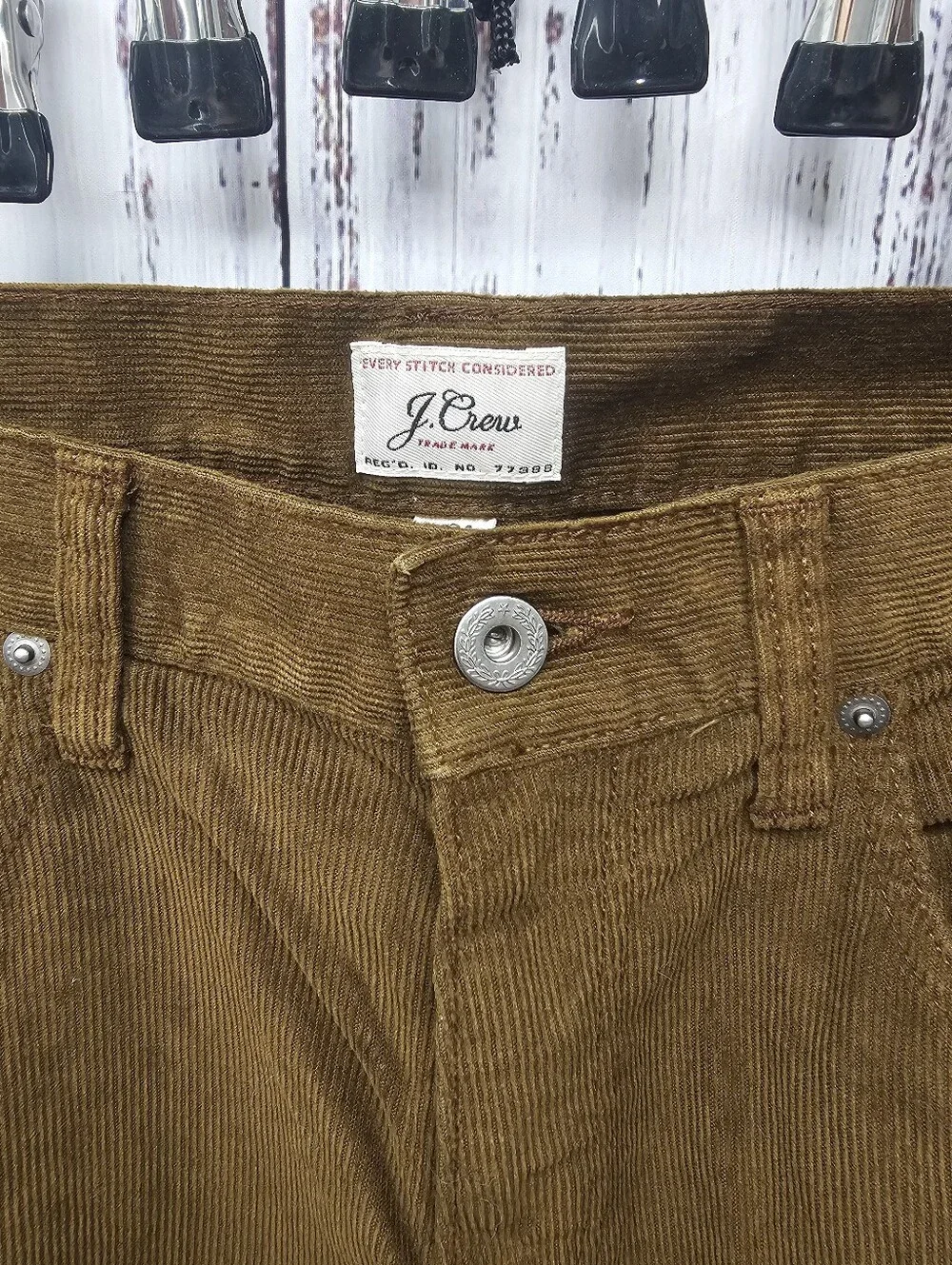 J.Crew 770 Straight Corduroy Pants Men's Size 34x34 Brown Corduroy Trousers